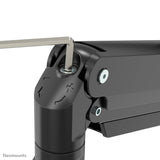 Newstar Monitor Triple-Deskmount With Crossbar 17-24inch Full Motion Gasspring Tilt Rotate Swivel Grommet/Clamp Black