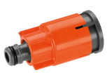 Gardena 5797-20 Accesorio Para Manguera Conector De Manguera De Plástico Negro, Naranja