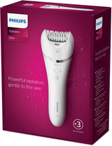 EAN 8710103935476 - Philips 8000 series BRE700/00 depiladora 32 pinzas Plata, Blanco imagen 4