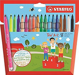 Stabilo Rotulador Trio Az Colores Surtidos Estuche De 18
