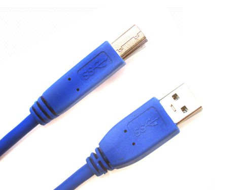Cable Usb3.0 Tipo A-B Macho Macho 2m. Azul