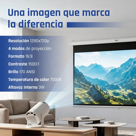 EAN 8435364318973 - iggual IGG318973 videoproyector 170 lúmenes ANSI 720p (1280x720) Blanco imagen 4