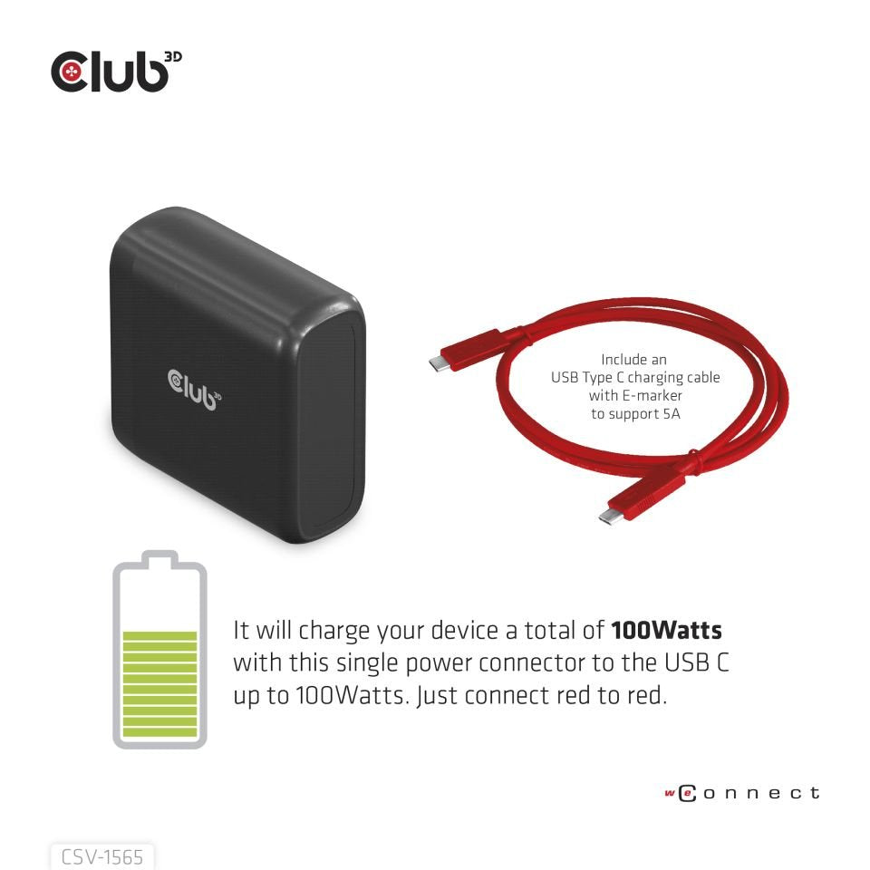EAN 8719214472702 - CLUB3D CSV-1565 base para portátil y replicador de puertos Acoplamiento USB 3.2 Gen 1 (3.1 Gen 1) Type-C  imagen 5
