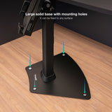 Tooq Soporte De Sobremesa Profesional Ajustable Para Tablet De Entre 7.9? A 10.5? - Incluye Candado Antirrobo -