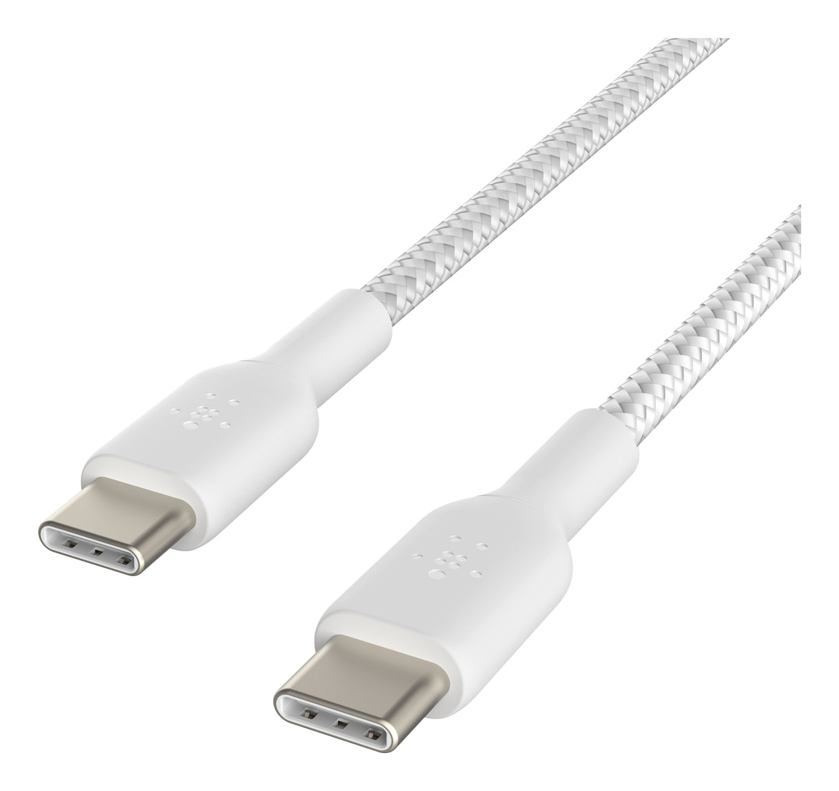 1x2 Belkin Braided Pvc Cable 1m Usb-C/Usb-C Wh.  Cab004bt1mwh2pk