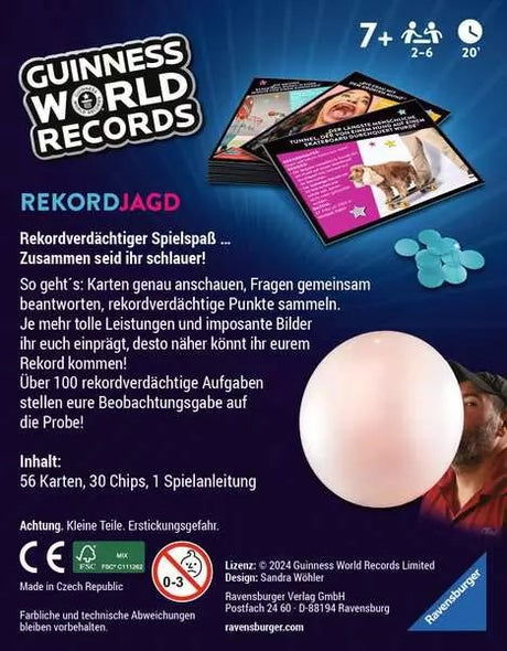 EAN 4005556228898 - Ravensburger Guinness World Records 20 min Juego de mesa Concurso de preguntas y respuestas imagen 2