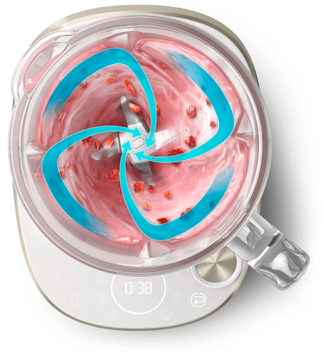 EAN 8720389013560 - Philips 7000 series HR3760/01 licuadora 2 L Batidora de vaso 1500 W Acero inoxidable, Blanco imagen 11