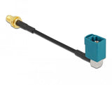 Delock Cable De Antena Fakra Z Hembra 90° A Sma Hembra Am Einbau Rg-174 10 Cm