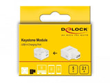 Keystone Modul Mit Usb Typ-A Ladebuchse 2,1 A Weiss