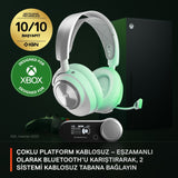 Auriculares Steelseries Arctis Nova Pro Wireless X, Gaming Blancos, Anc, Usb-C, Jack 61525