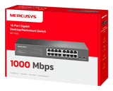 EAN 6957939002343 - Mercusys MS116GS switch Gigabit Ethernet (10/100/1000) Negro imagen 4