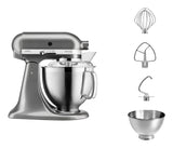 Robot De Cocina  Kitchenaid Artisan 5ksm185ps  300 W 4,8 L Plata