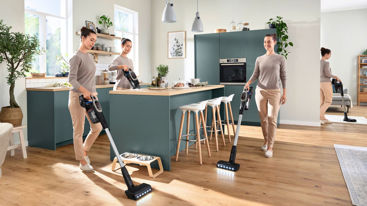 Aspiradora  Bosch Bcs931gac De Pie Y Escoba Eléctrica Aspiradora Escoba Batería Secar Hepa Sin Bolsa 0,4 L Grafito 3 Ah