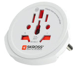 Skross 1.103165 Adaptador De Enchufe Eléctrico Universal Blanco