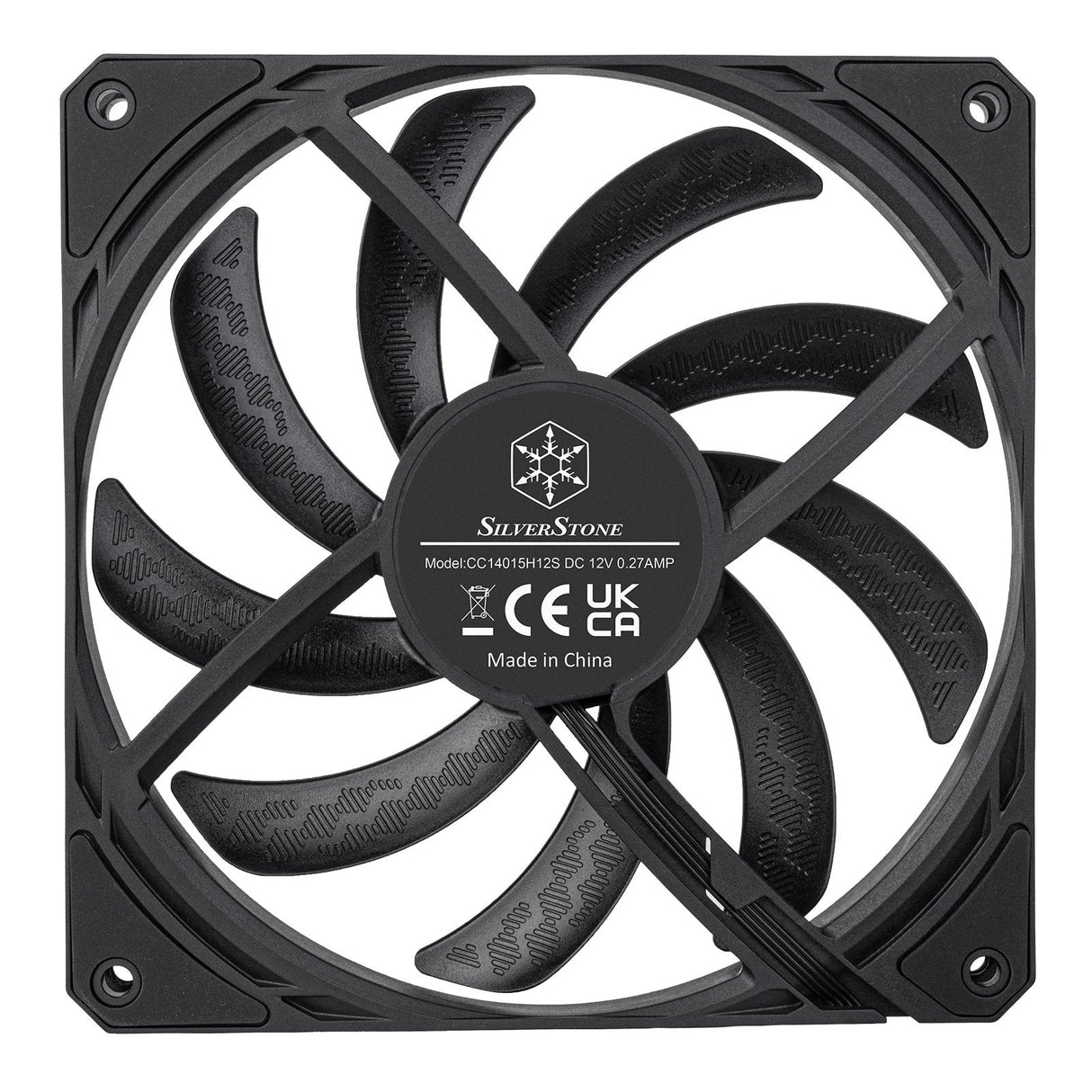 Ventilador Pc Silvermone Sm-As140b Pwm  Negro