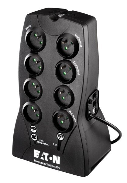 Sai Eaton Protection Station 800 Din Sistema De Alimentación Ininterrumpida (Ups) 0,8 Kva 500 W 8 Salidas Ac