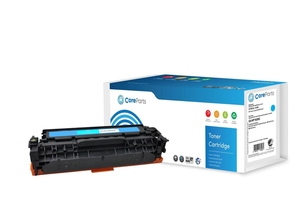 EAN 5704174132530 - CoreParts QI-HP1026C cartucho de tóner 1 pieza(s) Compatible Cian imagen 1