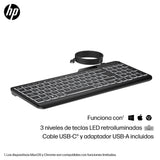 EAN 0197192768501 - HP 400 Backlit Wired Keyboard teclado Hogar USB QWERTY Inglés Negro imagen 6