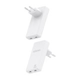 Aisens Cargador De Pared Gan Ultra Delgado 65w, 2xusb-C Pd3.0 Qc4.0, Blanco