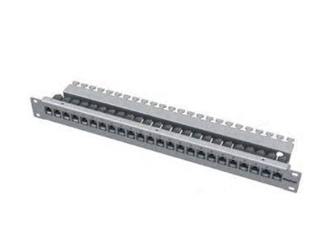 Prelink   Fixlink Panel 19'' 1he, 24x Keystone-Steckpltze