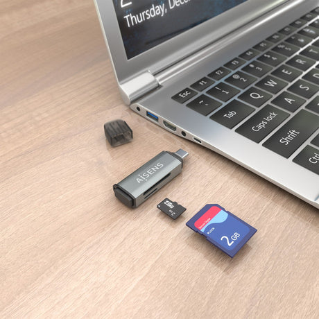 EAN 8435739903322 - AISENS ASCR-2C10-GR lector de tarjeta USB 3.2 Gen 1 (3.1 Gen 1) Type-C imagen 6