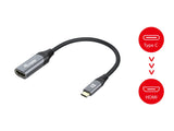 Equip 133492 Adaptador Usb-C -> Hdmi 2.1 8k60hz 0.15m Negro, Gris