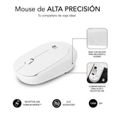 Ratón Inalámbrico Subblim Business Plus Silencioso Hasta 1200 Dpi Blanco