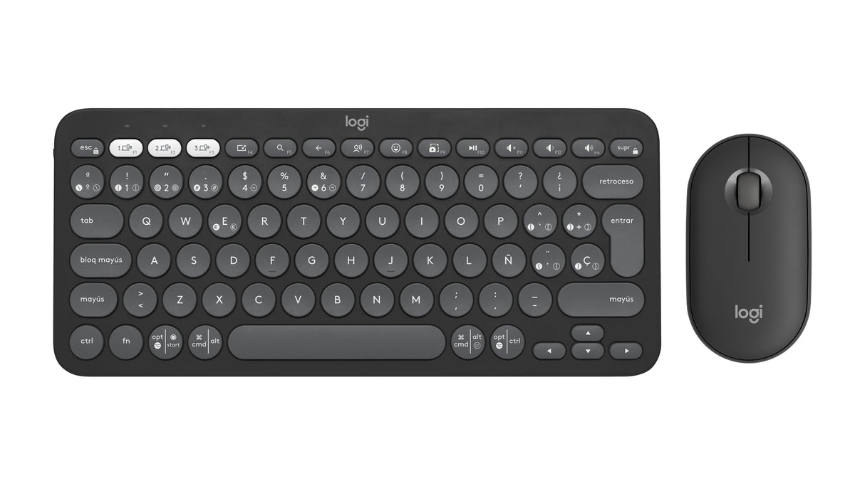EAN 5099206115651 - Logitech 920-012227 teclado Ratón incluido Universal RF Wireless + Bluetooth QWERTY Español Grafito imagen 1