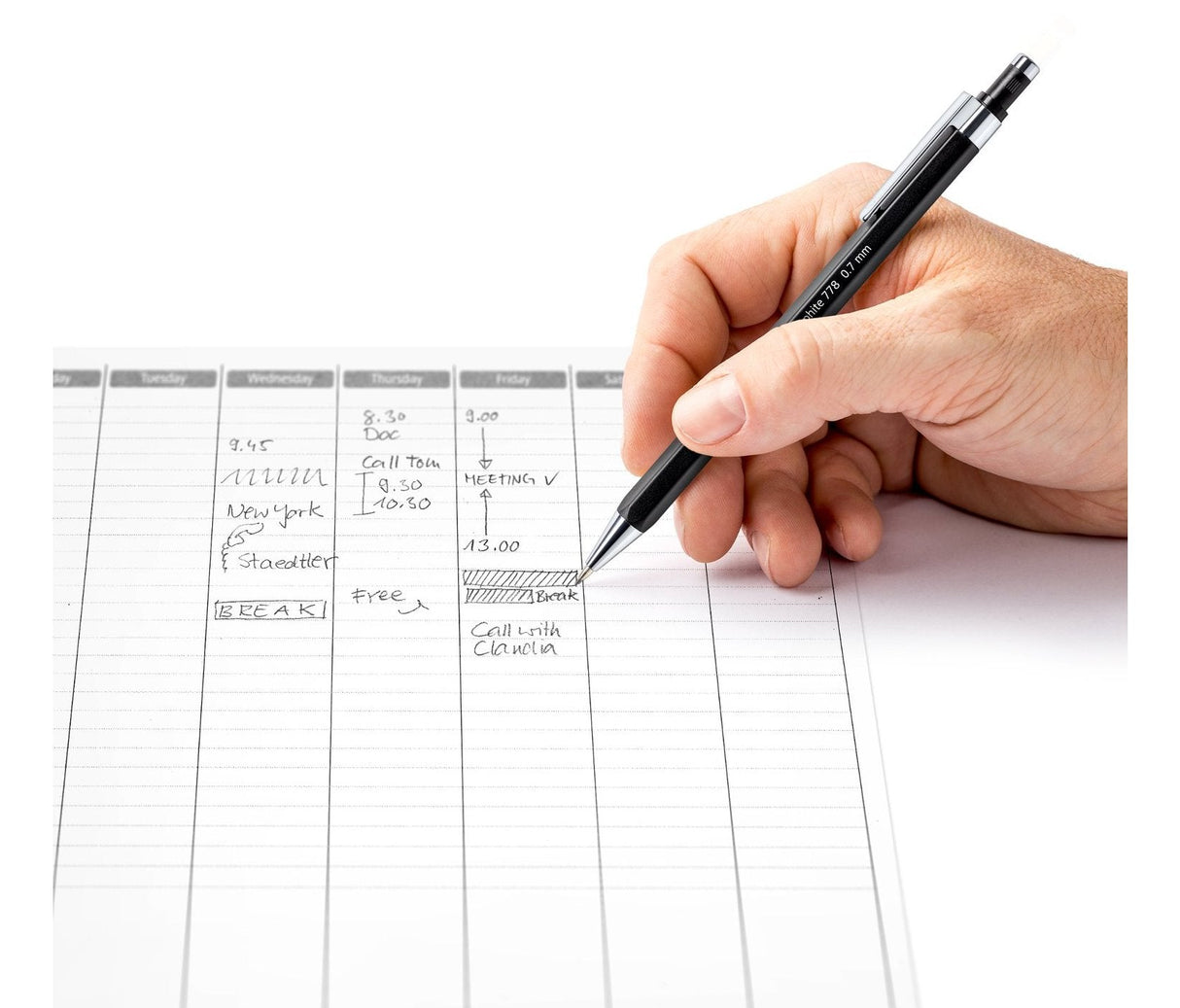 Maedtler Druckbleimift Graphite 0.7 Negro