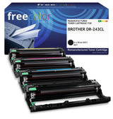 Freecolor Toner Brother Dr-243cl Drum Kit Bk C M Y 18000 S. Remanufactured