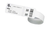 Zebra 10031289k Muñequera Blanco Pulsera De Hospital