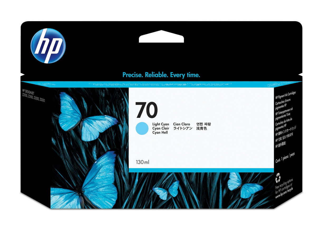 EAN 0088278052877 - HP 70 130-ml Light Cyan DesignJet Ink Cartridge cabeza de impresora imagen 1