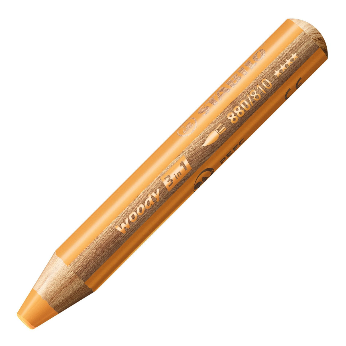 Stabilo Lápices De Colores Woody 3 En 1 Estuche De 5 Naranja
