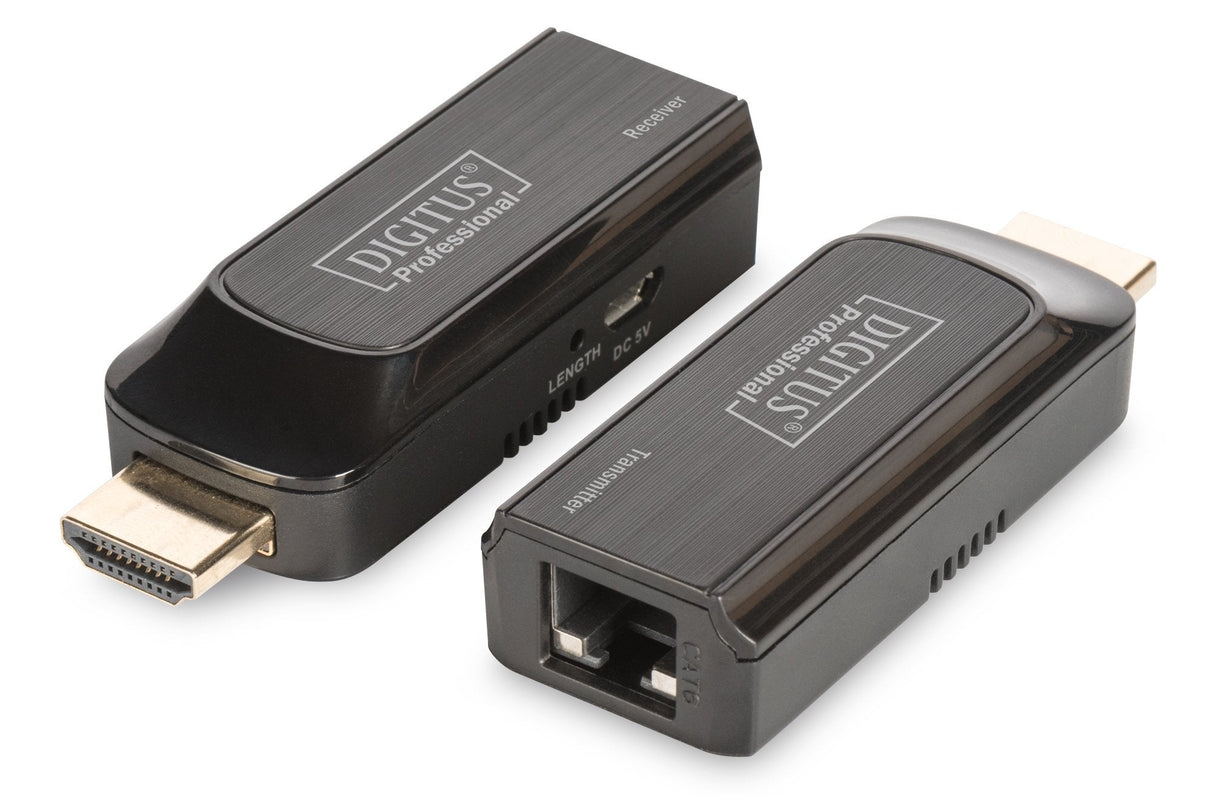 Digitus Ds-55203 Extensor Hdmi Transmisor Y Receptor De Red Negro