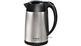 EAN 4242005188031 - Bosch TWK3P420 tetera eléctrica 1,7 L 2400 W Negro, Acero inoxidable imagen 1