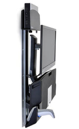 Ergotron Sit-Stand Combo Extender - Componente De Montaje (Brazo De Extensión, Wandschienenhalterung, Armabdeckung, Befestigungsmaterialien)