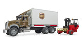 Bruder Camion Mack De Reparto Ups Con Carretilla Elevadora 02828