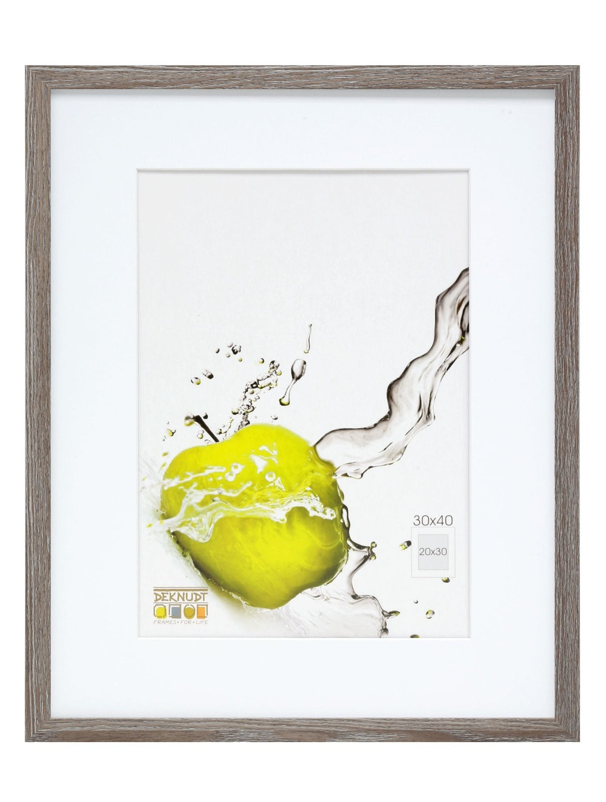 Deknudt S66kh3 P1  30x40 Holz Grau Eiche Mit Passepartout