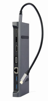 EAN 8716309124331 - Gembird A-CM-COMBO9-02 base para portátil y replicador de puertos Alámbrico USB 3.2 Gen 1 (3.1 Gen 1) Typ imagen 1