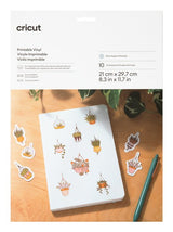 Cricut 2010365 Vinilo De Transferencia Térmica Lámina De Vinilo De Transferencia Térmica Vinilo De Termotransferencia Liso 10 Hojas