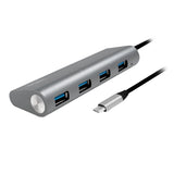 EAN 4052792048643 - LogiLink UA0309 hub de interfaz USB 3.2 Gen 1 (3.1 Gen 1) Type-C 5000 Mbit/s Gris imagen 5