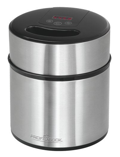 EAN 4006160114010 - ProfiCook 501140 máquina para helados 1,8 L 12 W Negro, Acero inoxidable imagen 1