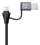 Hub Usb + Usb Tipo-C 3.0 Nanocable 10.03.0412 3xusb 1xrj45 Gris