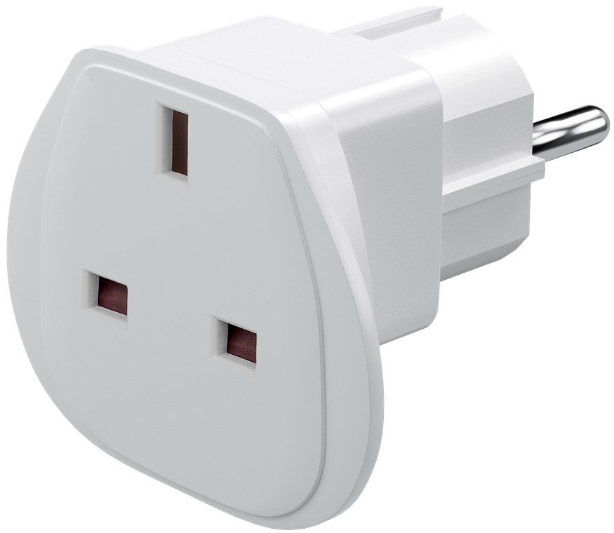 Techly 942709 Adaptador De Enchufe Techly Uk / Eu 13a, Uk / Bs - Cee 7/7 Blanco
