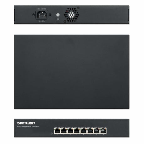 EAN 0766623560641 - Intellinet 560641 switch Gigabit Ethernet (10/100/1000) Energía sobre Ethernet (PoE) Negro imagen 5