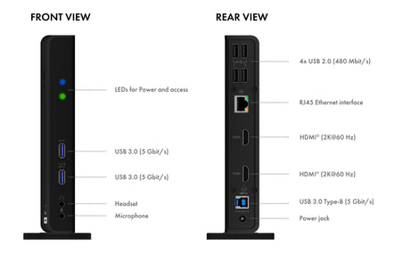 EAN 4250078169765 - ICY BOX IB-DK2251AC Alámbrico USB 3.2 Gen 2 (3.1 Gen 2) Type-A Negro imagen 7