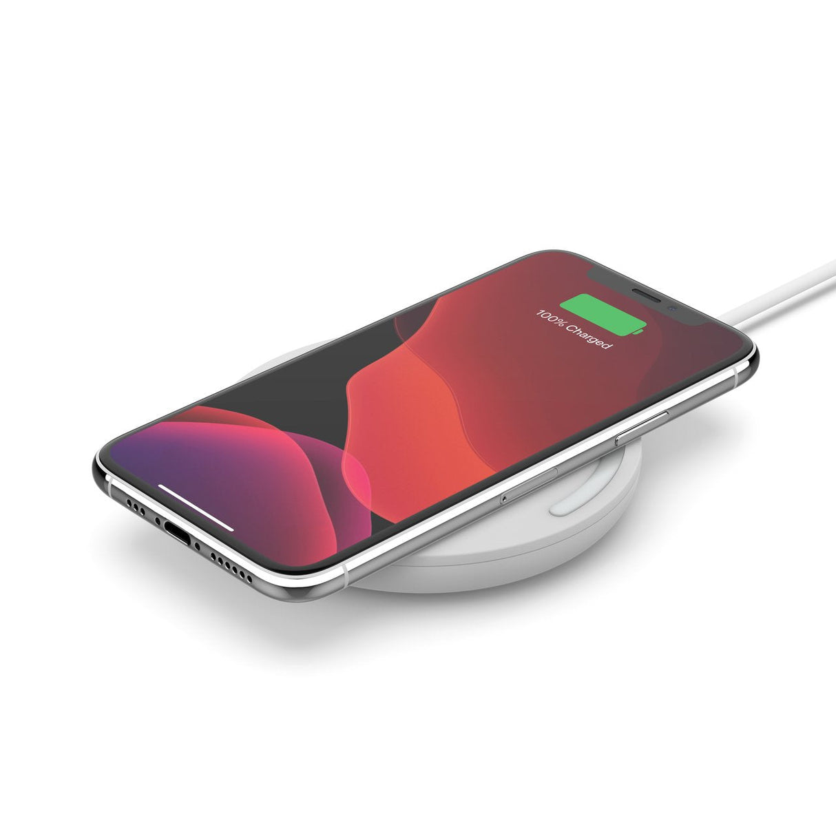Base De Carga Inalámbrica Belkin Micro-Usb De 10 W, Sin Adaptador De Ca, Blanca