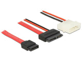 Delock Cable Slim Sata 13 Pin Bu > 7 Pin+ 5 V 50 Cm