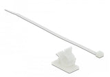 Delock Cableklemme 37 X 18 Mm Mit Cablebinder L 300 X B 4,8 Mm Weiss