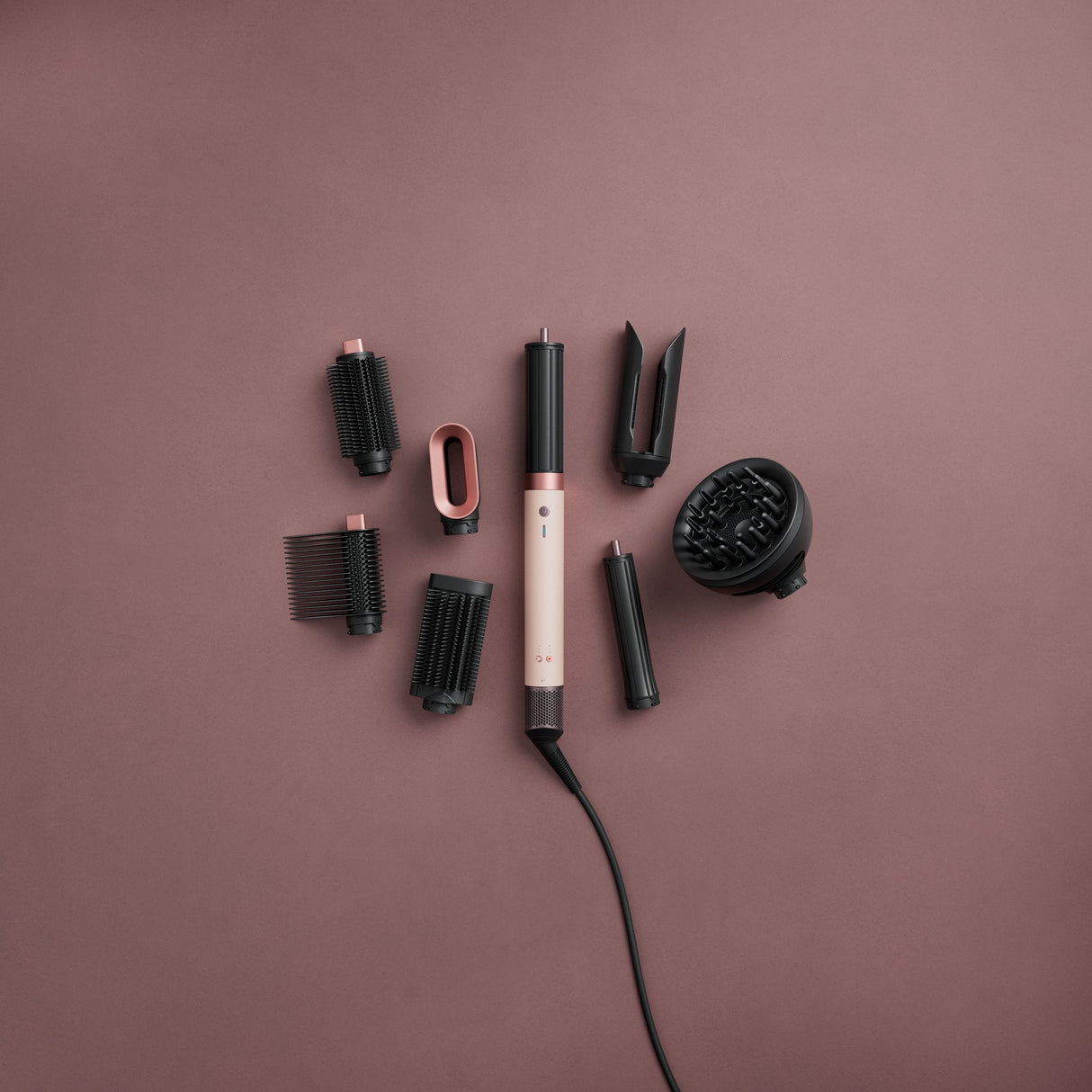 Dyson Airwrap Co-Anda2x Haarstyler Straight+Wavy Pink